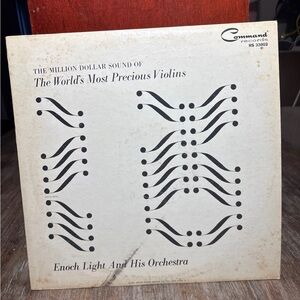 Command Records Vinyl with Black and White Design